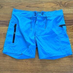 Everest Isles Neon Blue Board Shorts. Size 32.